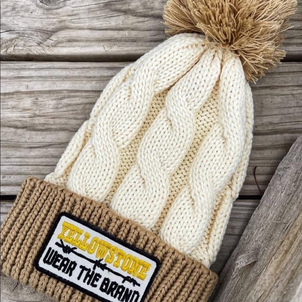 Wear The Brand Yellowstone Women’s Ivory Beanie